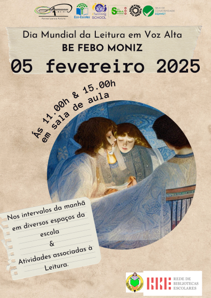 Cartaz Dia Mundial da Leitura em Voz Alta
